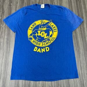 Vintage 70s Land O Lakes High School Paper Thin Single Stitch Tee. Sz M.